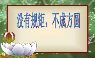 论规矩作文8篇