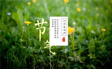幼儿园节气活动教案6篇