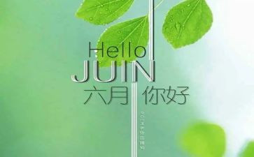 六月份月工作总结6篇