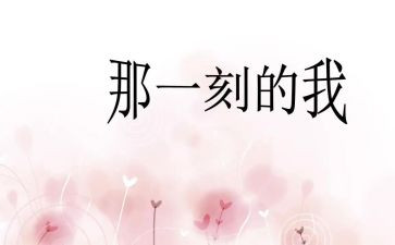 那一刻…作文800字7篇