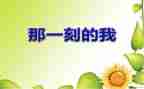 的那一刻作文500字优质6篇