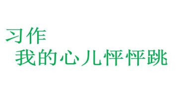 我的心怦怦跳作文500字5篇