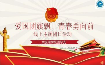 团日主题教育活动总结5篇
