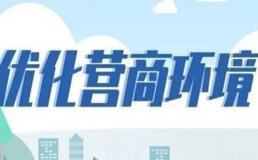 营商环境自查报告优质6篇